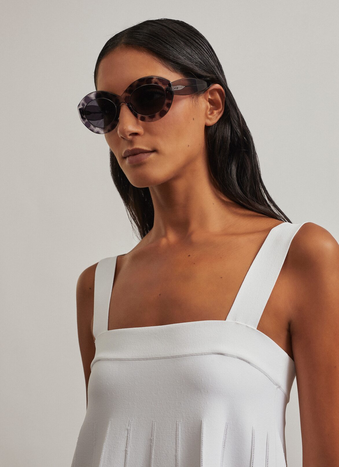 GRAY SUNGLASSES ALAÏA GRAY GRAY SUNGLASSES
